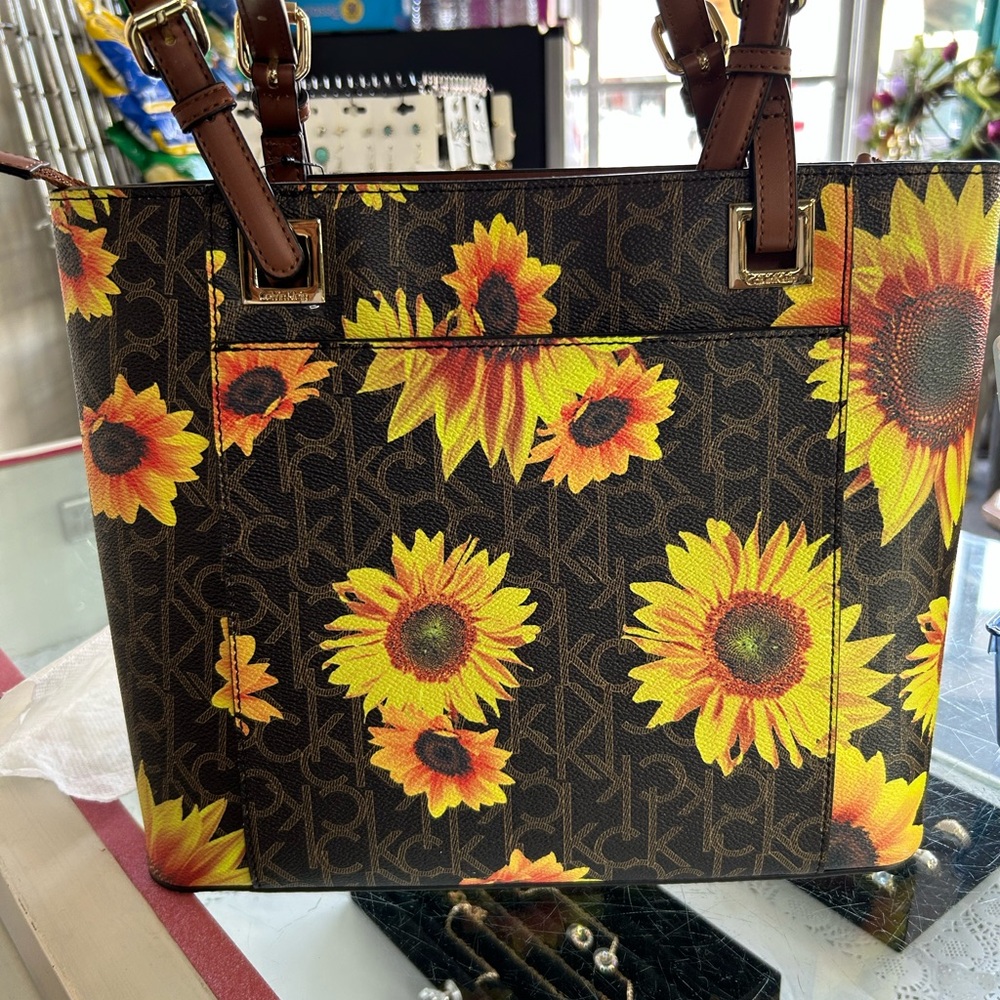 Calvin Klein Sunflower Brown Tote - Picture 2 of 9